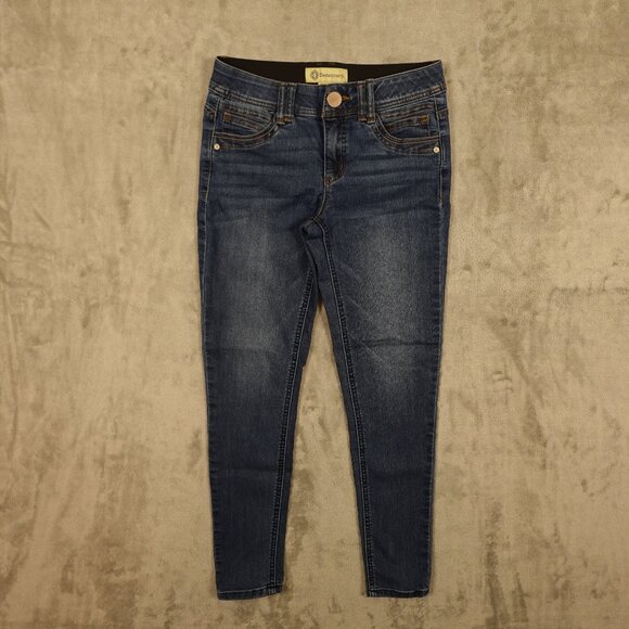 Democracy jeans Ab Technology mid rise skinny crop women's 2 blue stretchy - Picture 1 of 11